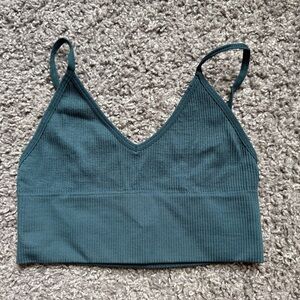Urban Outfitters Teal Ribbed Tank Top